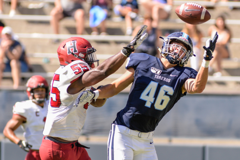 09/21/2019 Univ of San Diego FB vs Harvard