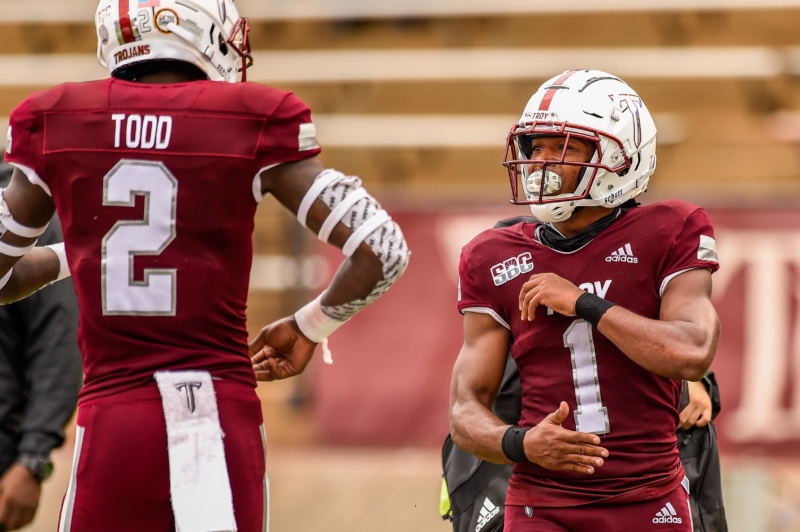 20201010 Troy FB TxSt DSC2459 Thurston